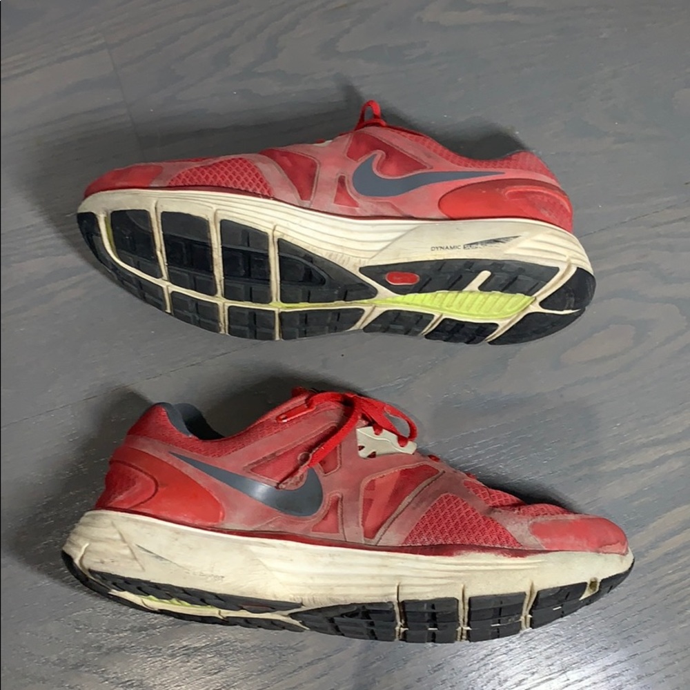 Nike Lunarglide 3 Mens Red Size 12 US - Picture 7 of 9